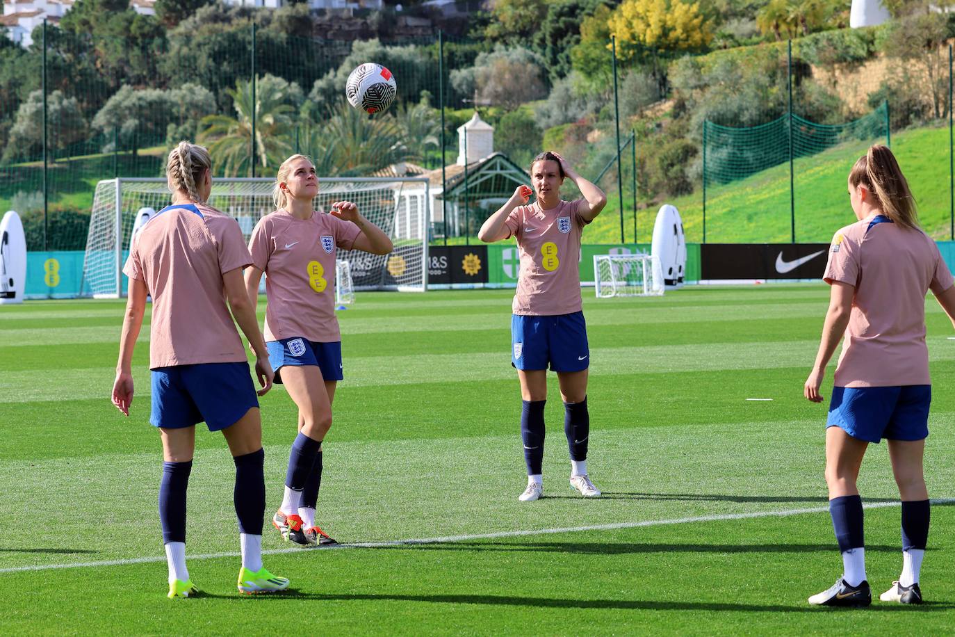 Lionesses train in Marbella - in pictures