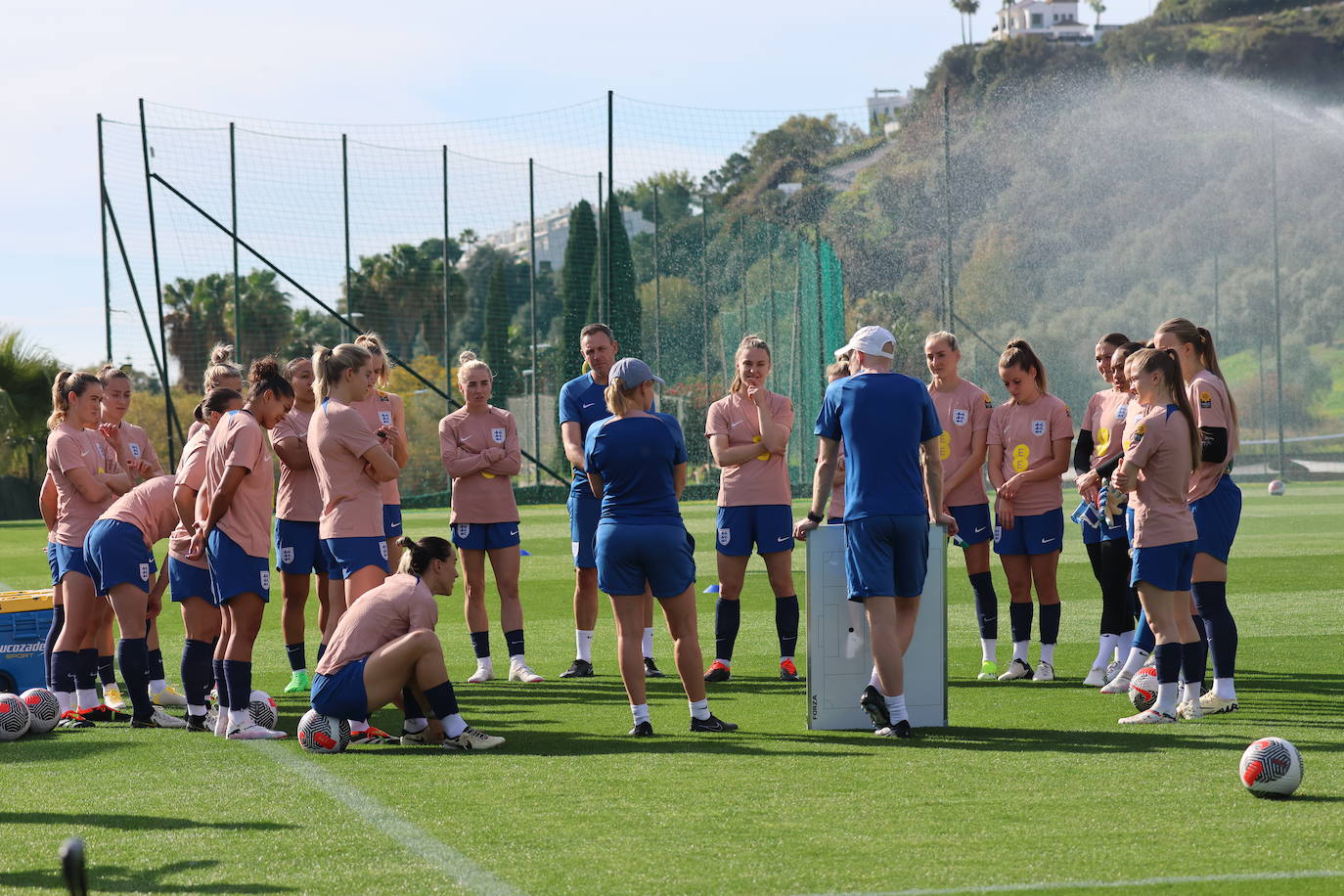 Lionesses train in Marbella - in pictures