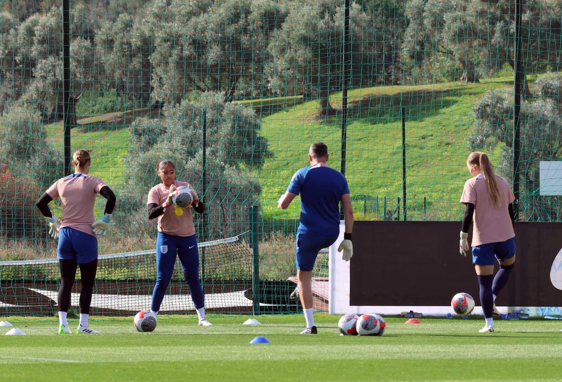 Lionesses train in Marbella - in pictures
