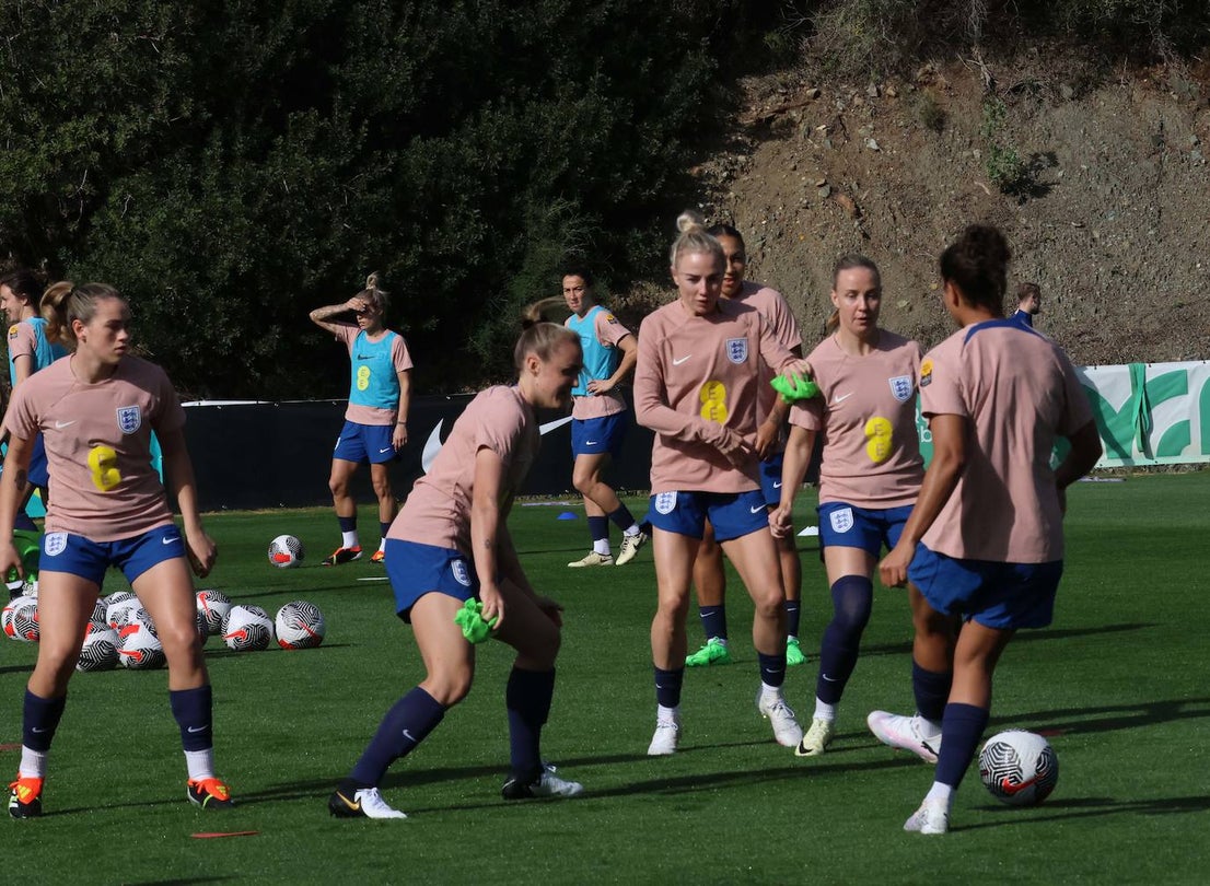 Lionesses train in Marbella - in pictures