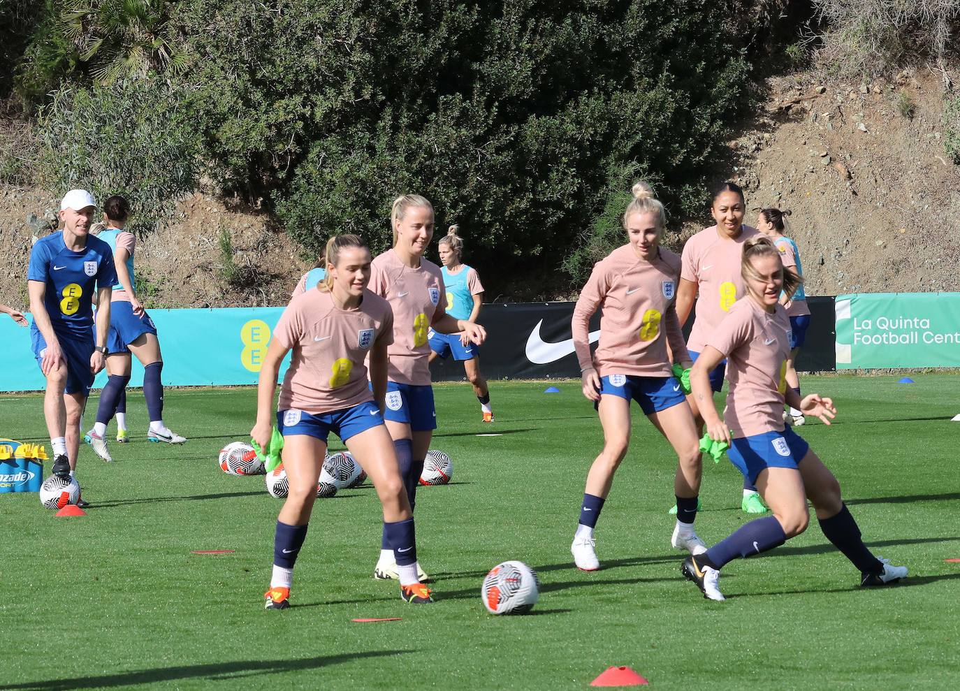 Lionesses train in Marbella - in pictures