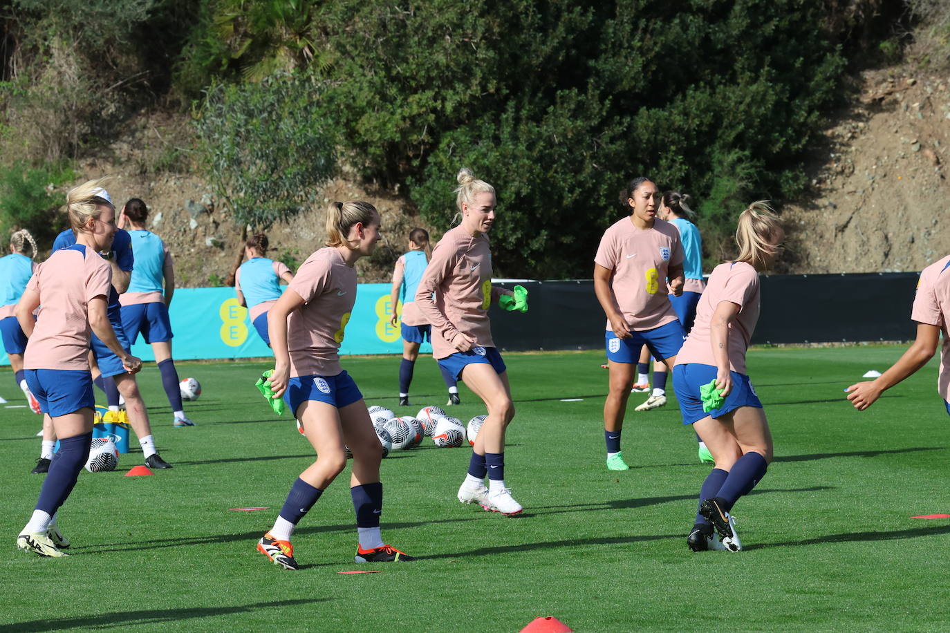 Lionesses train in Marbella - in pictures
