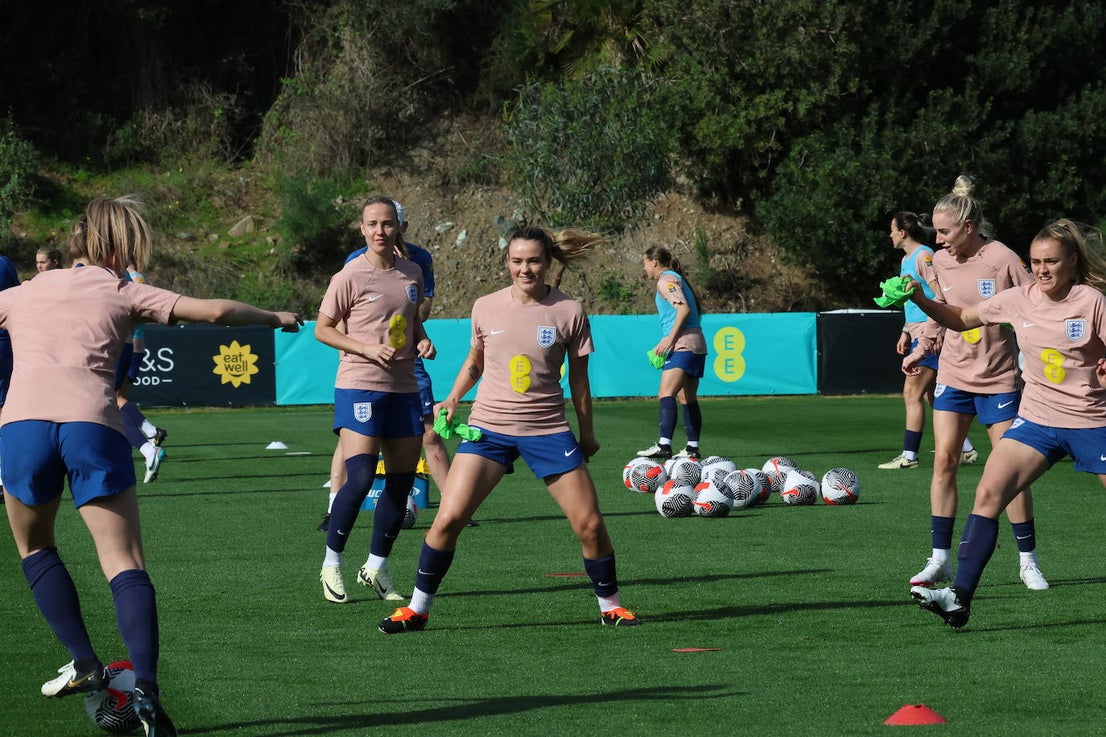 Lionesses train in Marbella - in pictures