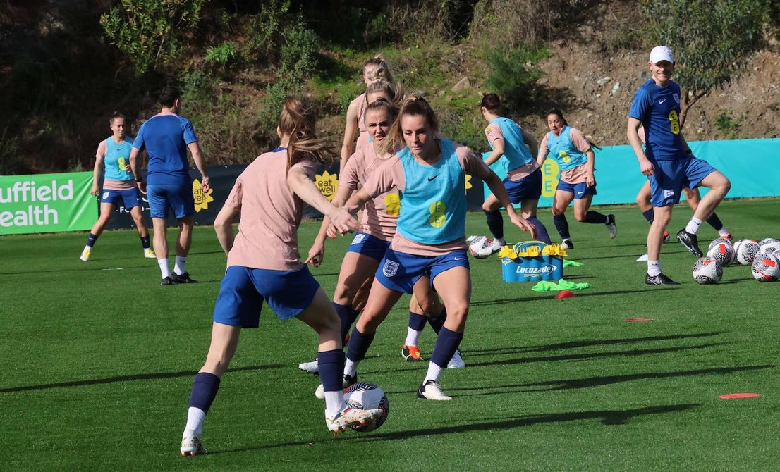 Lionesses train in Marbella - in pictures