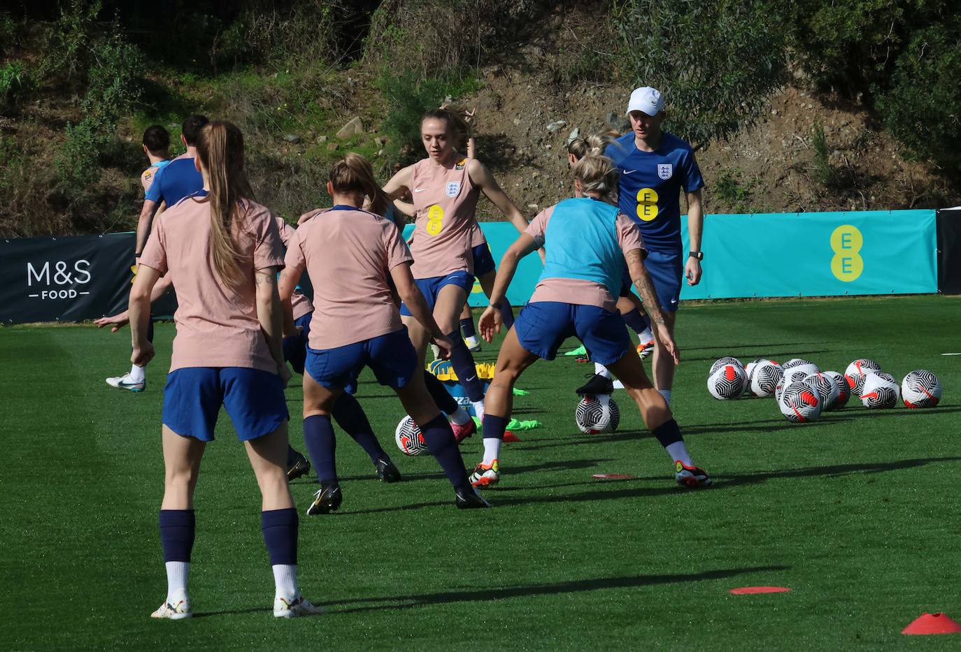 Lionesses train in Marbella - in pictures