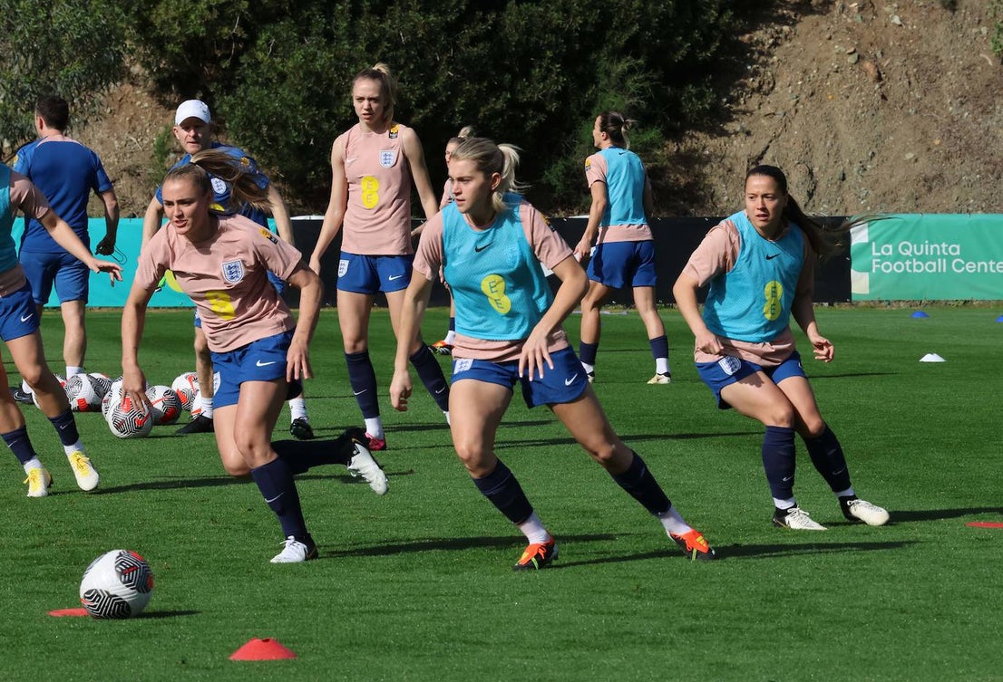 Lionesses train in Marbella - in pictures