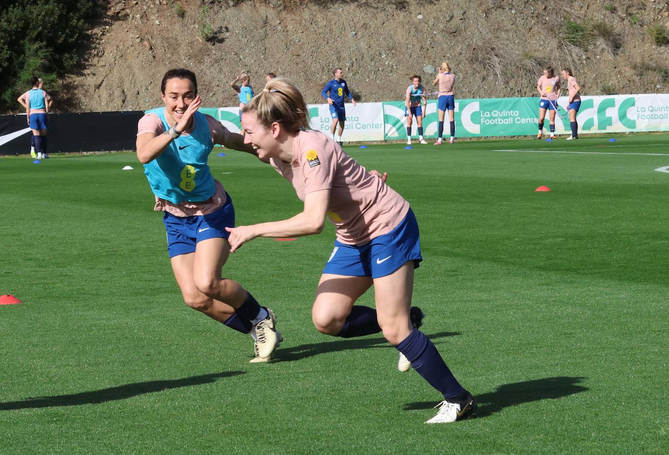 Lionesses train in Marbella - in pictures