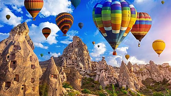 Incredible places to fly over in a hot-air balloon