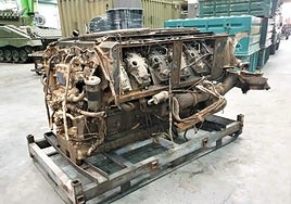 The detainee, a Spanish national, smuggled engines and military spare parts for tanks and armoured personnel carriers.