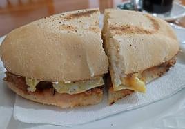 The Juanito sandwich at restaurant La Huerta.