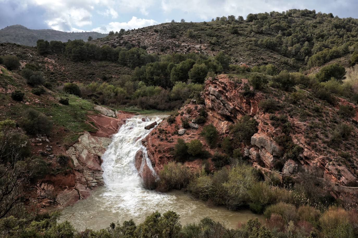 The flow of Turón river (Ardales) on Sunday