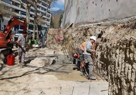 The work to redesign Marbella's Avenida José Manuel Vallés is 40 per cent complete.