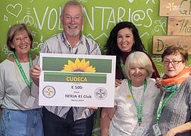 41 Club Nerja presents bumper charity cheque to Cudeca
