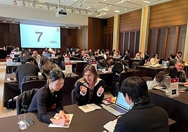 The Japanese and Korean tourism promotion event.