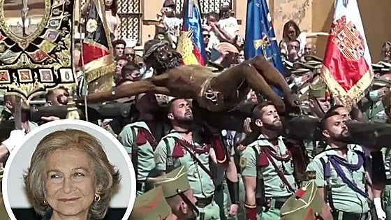 Queen Sofia to attend disembarkation of Spanish Legion in Malaga and witness its emotional Holy Week parade