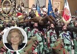 Queen Sofia to attend disembarkation of Spanish Legion in Malaga and witness its emotional Holy Week parade