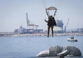The parachute jumps were last staged in 2019.