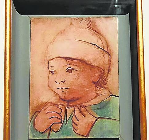 Paul (son of the artist), one of the never-displayed-before works of art now on show at Malaga’s Picasso Museum.