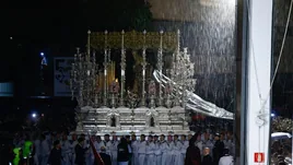 The Encierro de la Virgen del Gran Perdón procession in Malaga city on Sunday evening.