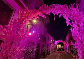 The streets of Alfarnate are filled with colour to celebrate its cherry blossom.