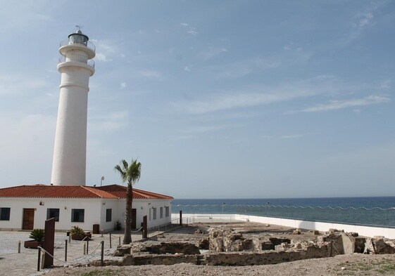 Torrox lighthouse and the remains of Caviclum.