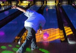 File image of a young person at a bowling alley.
