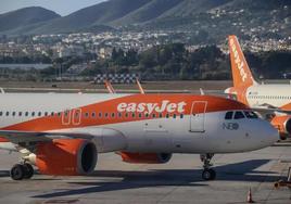 File image of easyJet aircraft at Malaga Airport.