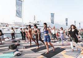 The 2023 International Yoga Festival.