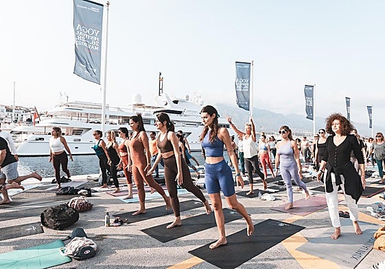 The 2023 International Yoga Festival.