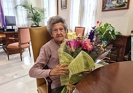 Josefa Alarcón at her home in Mijas.