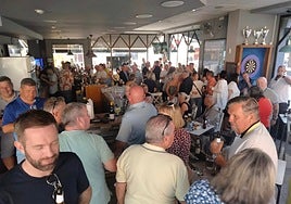 The fundraising night was held at Tanges Sports Bar in Benalmádena.