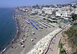 Archive photograph of La Carihuela beach.