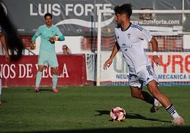 Marbella's Álex Hernández on the ball.