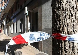 The house where the deceased elderly woman was found