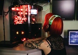 A player at the Torrenigma escape room.