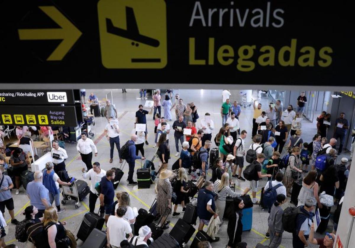 File image of the arrivals area at Malaga Airport.