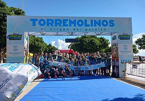 Participants get set on the starting line.