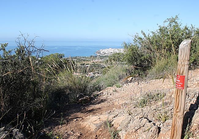 Point where you start to descend.