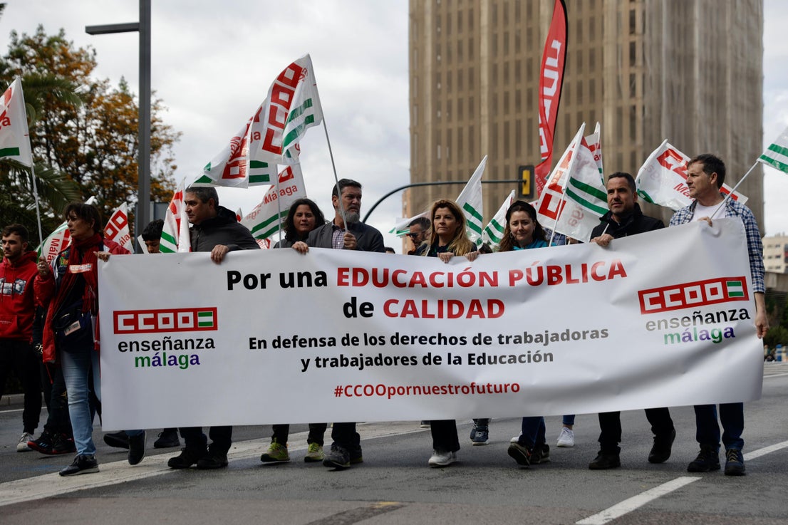 In pictures, Labour Day rally takes to the streets of Malaga