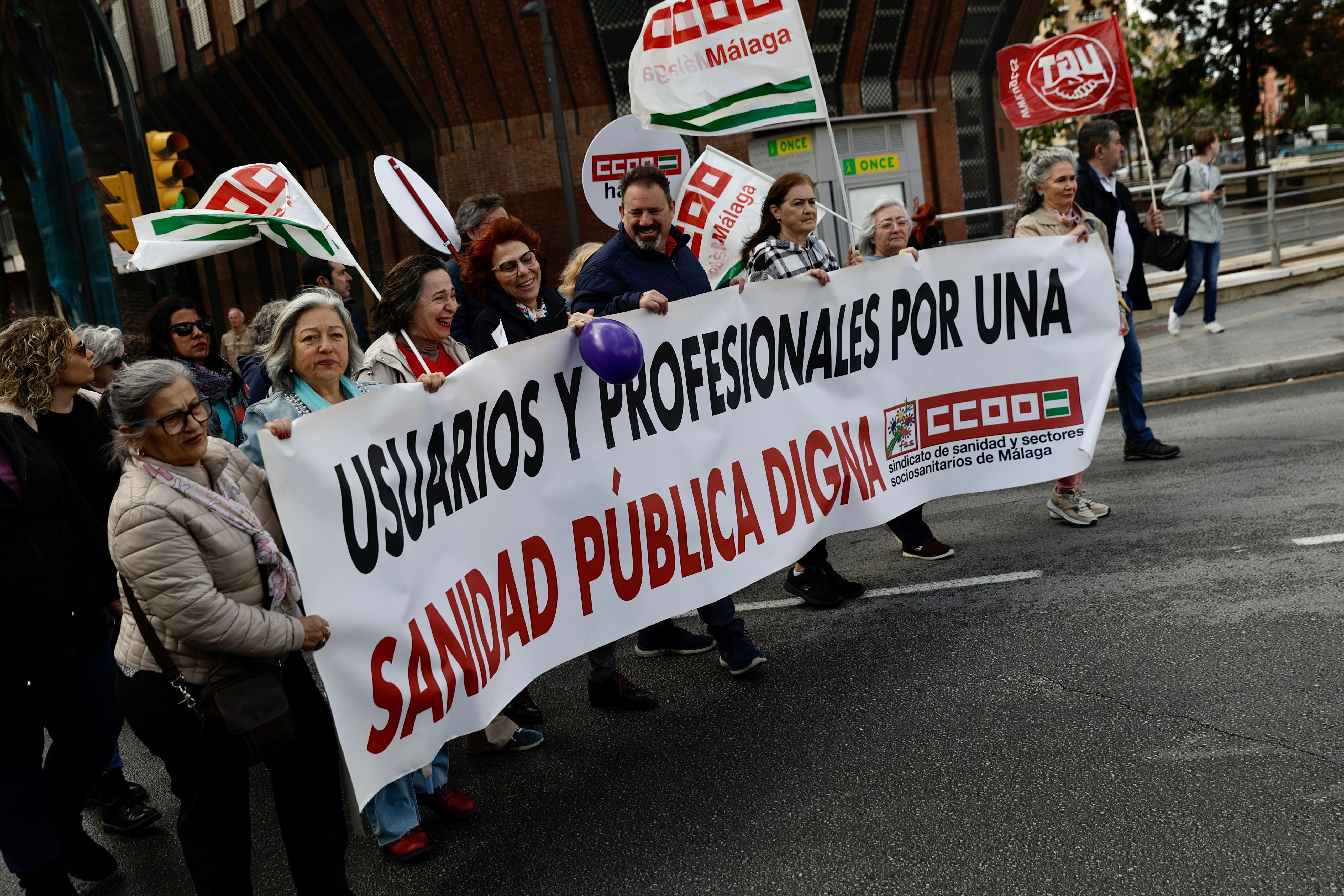 In pictures, Labour Day rally takes to the streets of Malaga