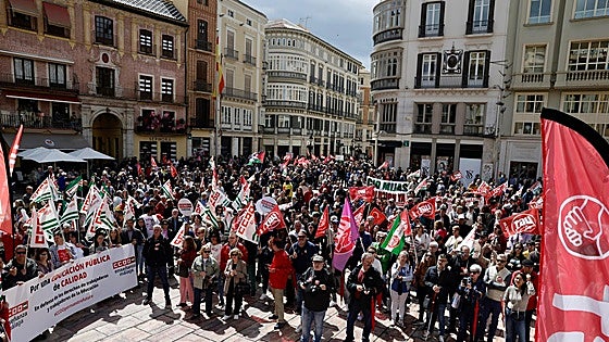 In pictures, Labour Day rally takes to the streets of Malaga