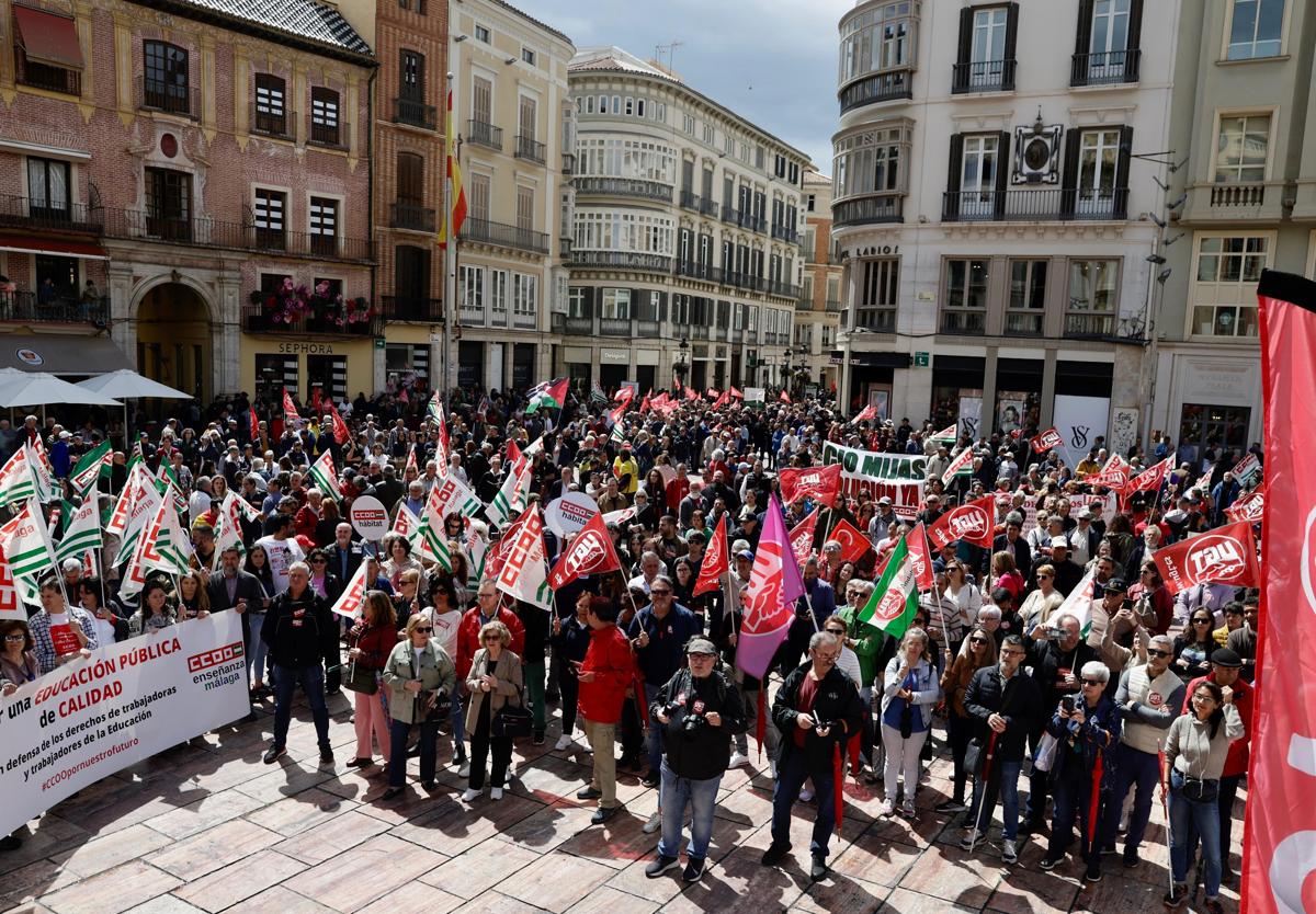 In pictures, Labour Day rally takes to the streets of Malaga