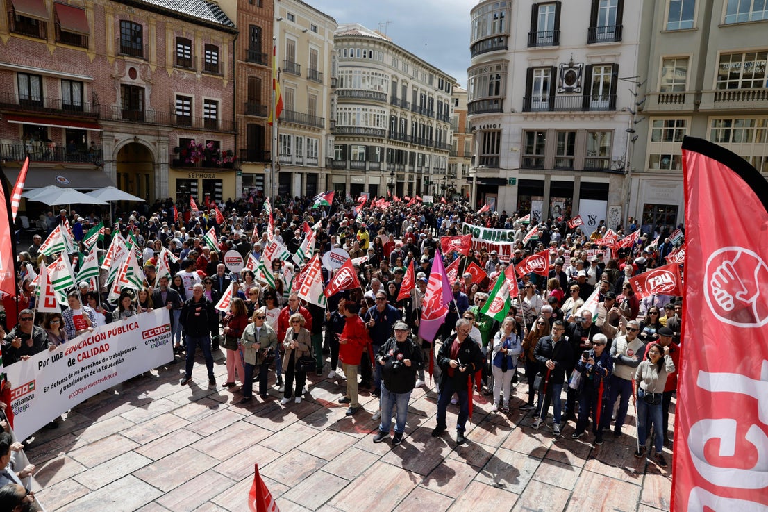 In pictures, Labour Day rally takes to the streets of Malaga