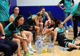 The devastated CAB Estepona players at the final whistle.