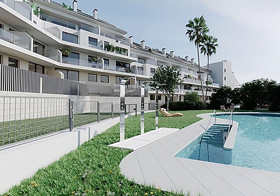 Artist's impression of the Med Hills housing development in Torreblanca del Sol.