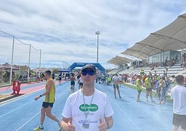 Carlos Partal, after completing the Estepona half marathon.