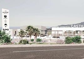 A digital image of the planned new shopping centre in Nerja