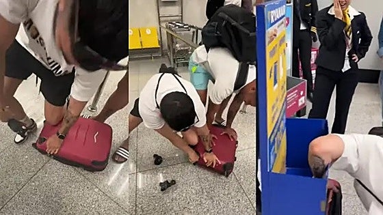 Video of passenger with oversized hand luggage boarding Ryanair flight to Malaga Airport goes viral