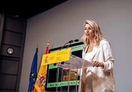 Deputy prime minister and minister of labour Yolanda Díaz.