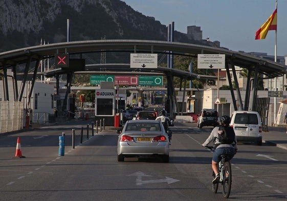 Gibraltar border crossing.